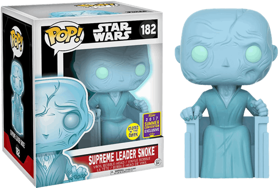 Holographic Snoke 6" Super Sized Sdcc17 Pop Vinyl Figure - Supreme Leader Snoke Funko Pop (600x600), Png Download