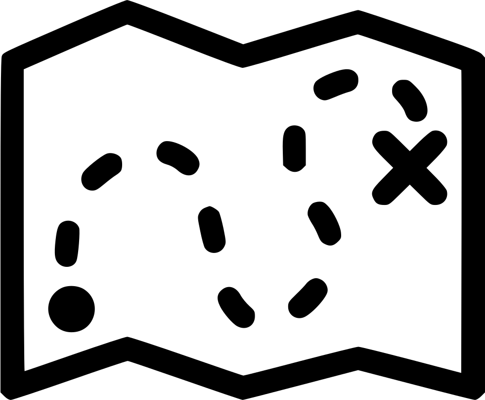 Map Plan Route Travel Treasure Svg Png Icon Free Download - Travel Map Icon Png (981x808), Png Download