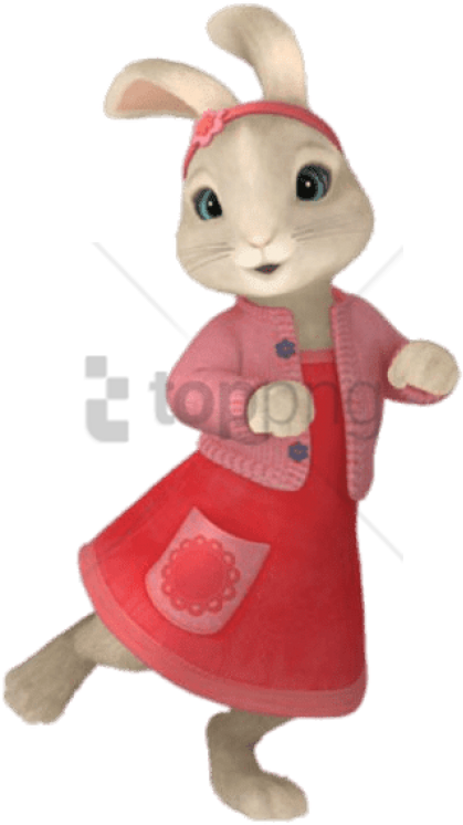 Free Png Download Lily Bobtail Dancing Png Images Background - Girl Rabbit In Peter Rabbit (480x783), Png Download