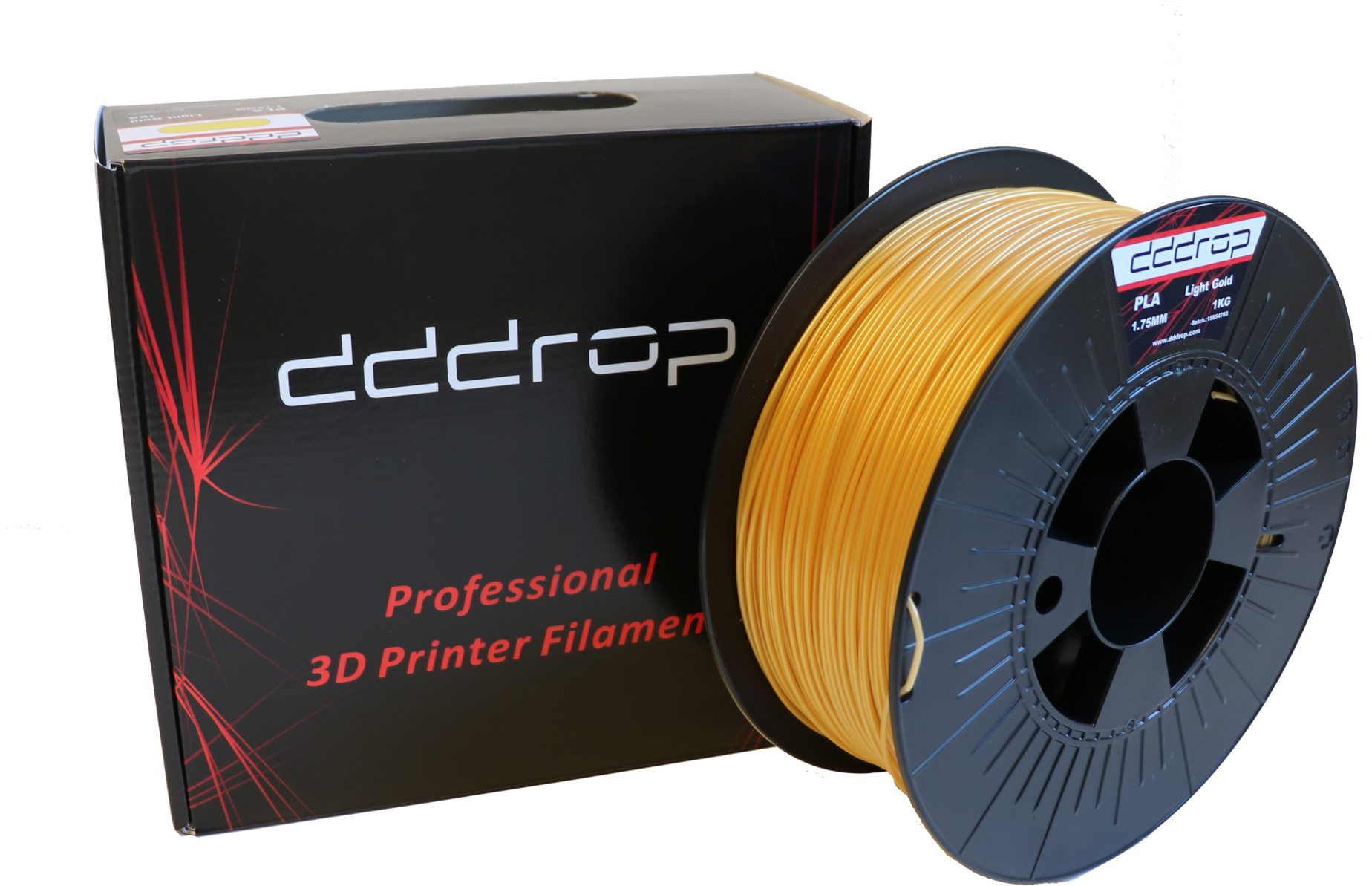 Dddrop Premium Pla Light Gold - 3d Printing Filament (1900x1235), Png Download