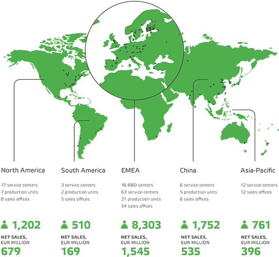 Valmet Is Organized Around Four Business Lines And - Transparent Clipart World Map (600x538), Png Download