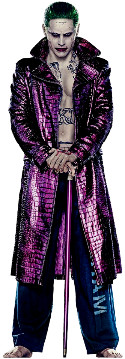 Would You Live For Me Joker - Suicide Squad Joker Png (400x1144), Png Download