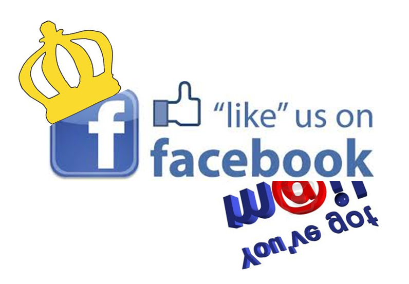 Us On Facebook (796x553), Png Download