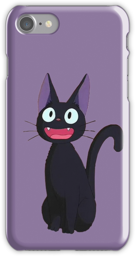 Kiki's Delivery Service Jiji-studio Ghibli Iphone 7 - Studio Ghibli Jiji (750x1000), Png Download