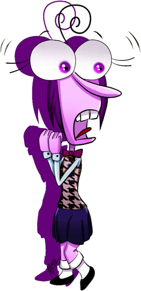 Inside Out - Inside Out Fear Genderbend (516x1180), Png Download