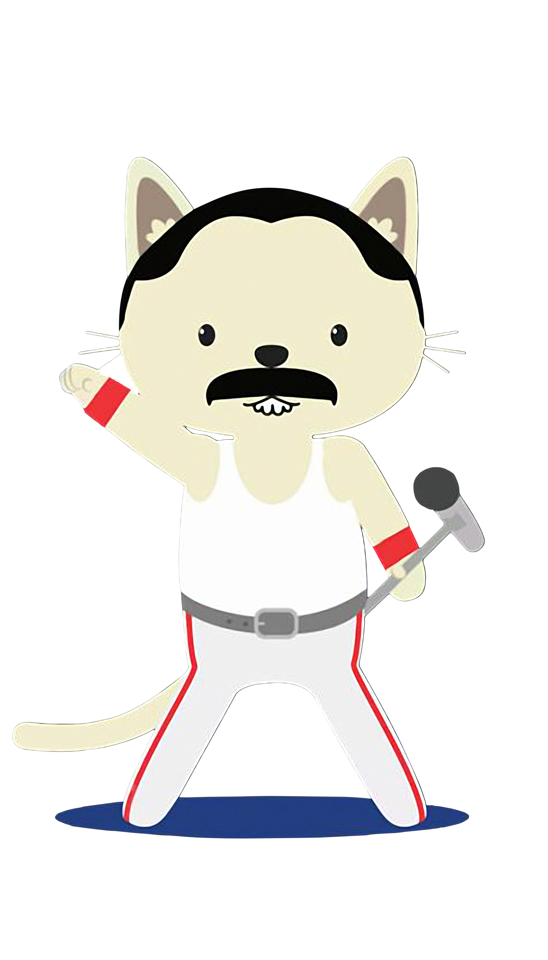Freddie Purrcury (2400x3200), Png Download
