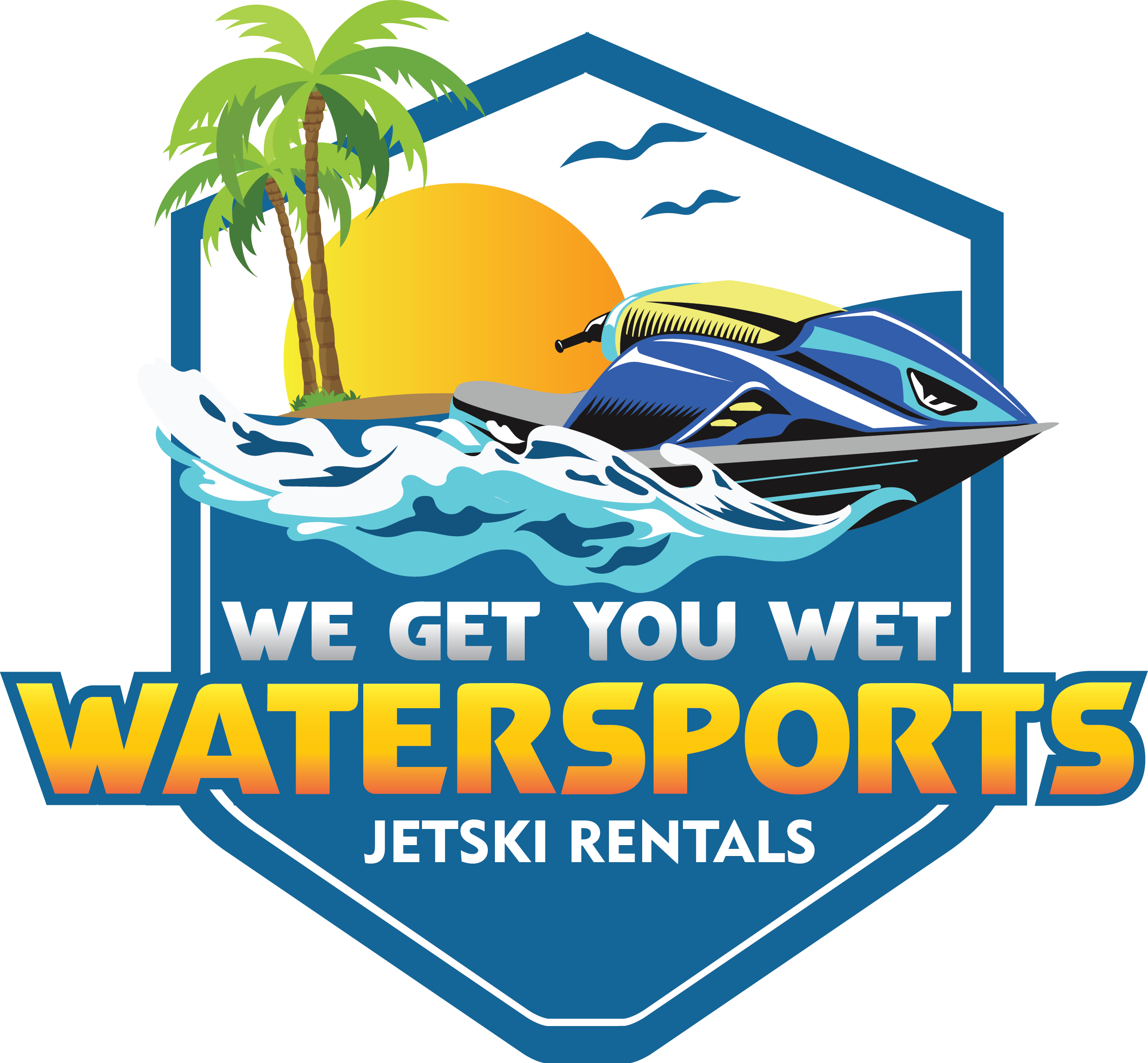 We Get You Wet Watersports (2424x2244), Png Download