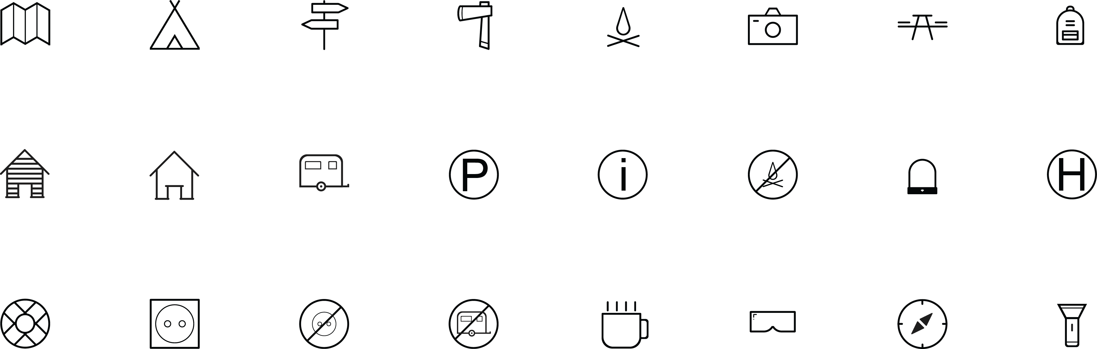 20 Icons - Circle (3639x1159), Png Download