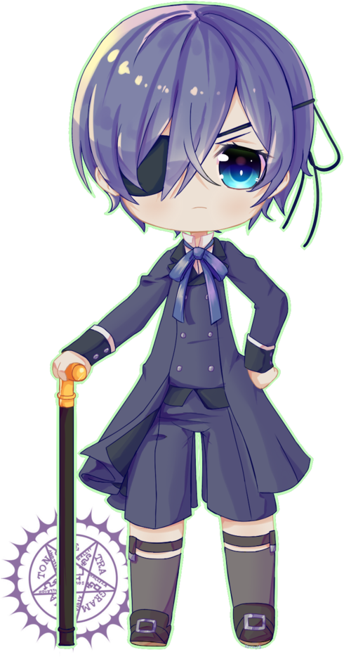 Ciel Phantomhive~ - Cartoon (549x960), Png Download