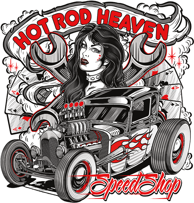 Hot Rod Heaven Speed Shop - Hot Rod (675x675), Png Download