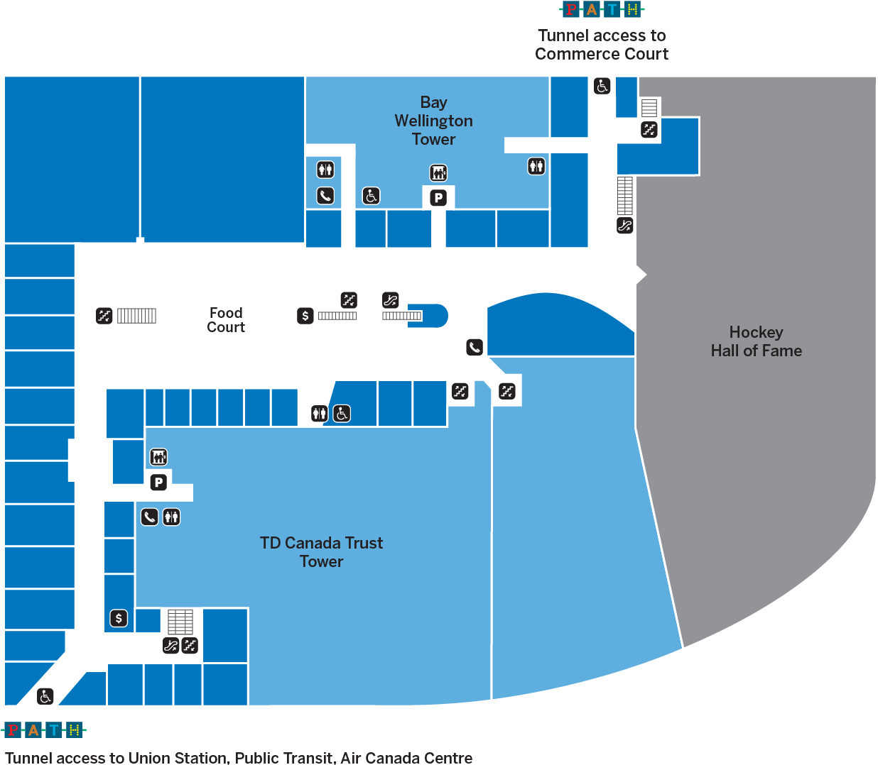 Enterprise Rent A Car - Brookfield Place Toronto Map (1430x1155), Png Download