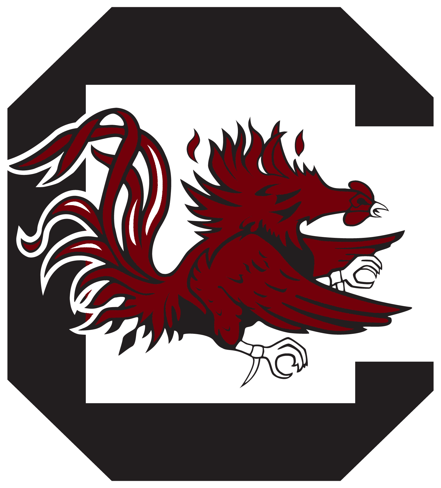 Gamecock Equestrian - South Carolina Gamecocks (1470x1627), Png Download
