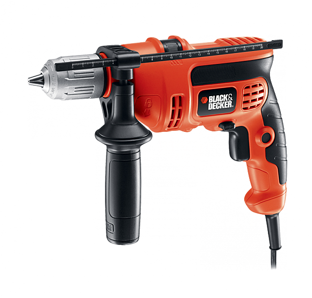 Black And Decker Hammer Drill (630x601), Png Download