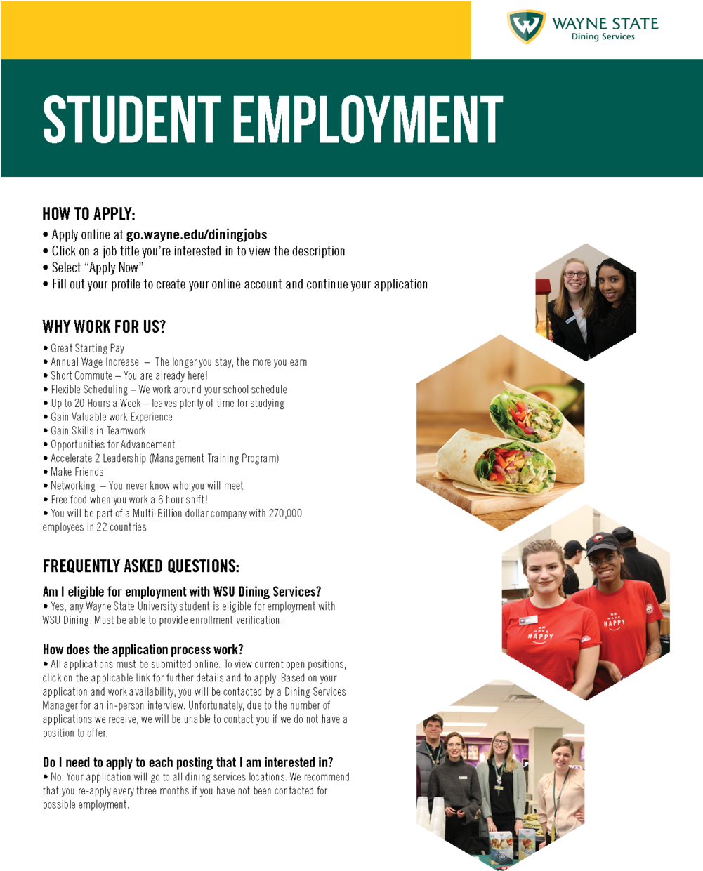 Student Employment Handout (1000x1294), Png Download