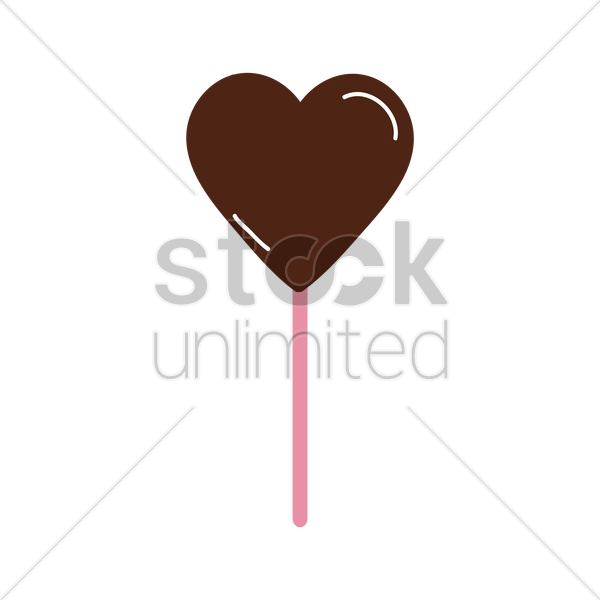 Hearts Clipart Lollipop ~ Frames ~ Illustrations ~ - Vase With Flower Silhouette (600x600), Png Download