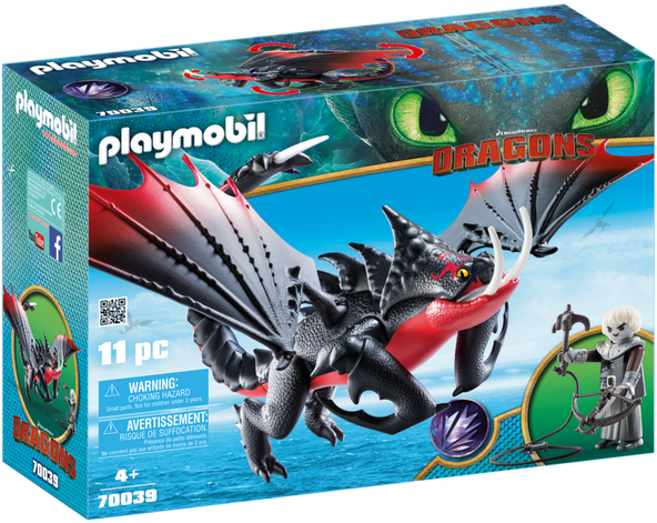 Deathgripper With Grimmel - Dragons 3 Playmobil 2019 (700x490), Png Download