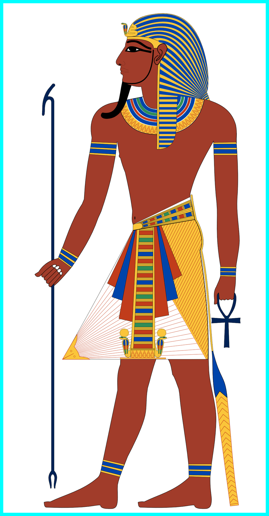 Fashion Clipart Style - Ancient Egyptian Gods Clothing (908x1743), Png Download