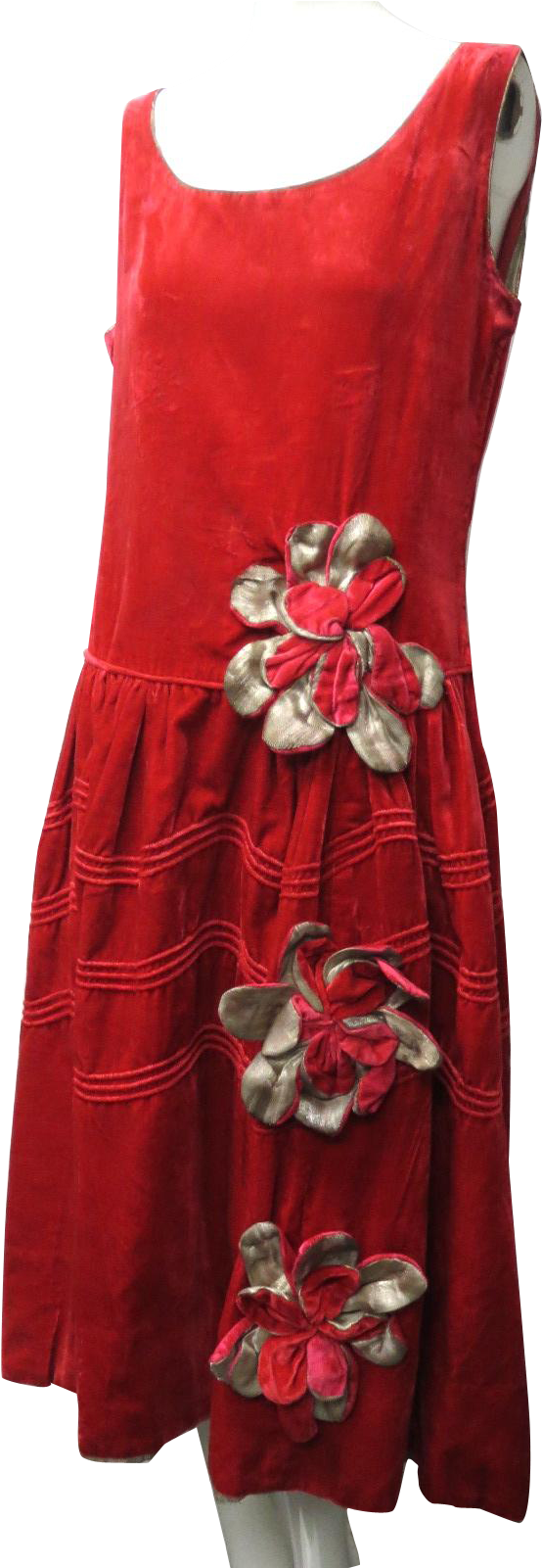This Is An Early 1920s, Rose Colored, Pane Silk Velvet - Day Dress (1600x1600), Png Download