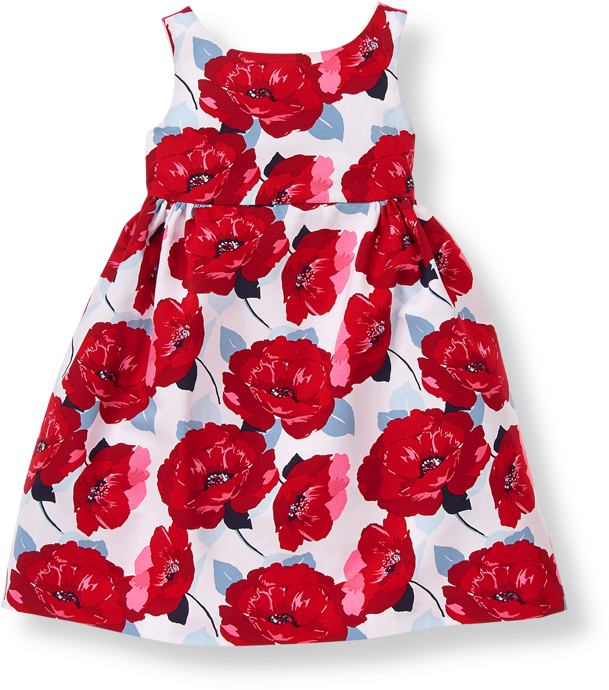 Standout Blooms Decorate Our Dress In Softly Textured - Day Dress (1400x1780), Png Download