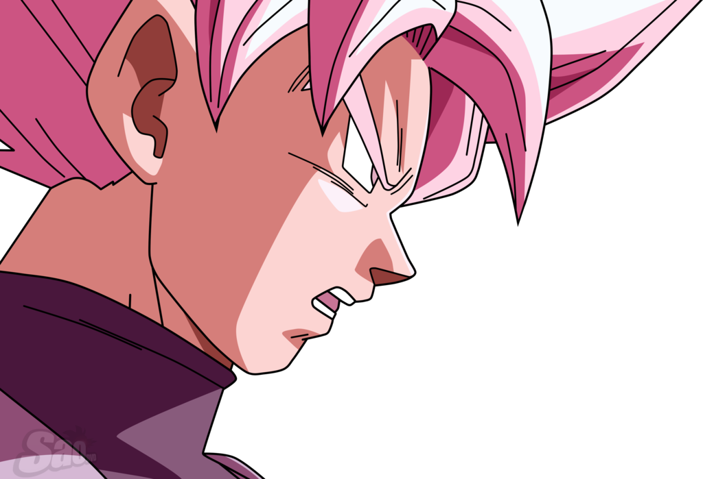 Black Ssj Rose V3 By Saodvd Black Goku, Dragon Ball - Goku Ssj Side View (1024x699), Png Download