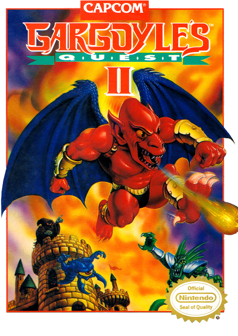 The Video Game Art Archive The Cover Artwork For The - Gargoyles Quest 2 (500x684), Png Download