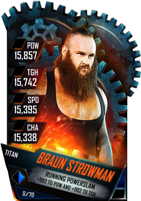 Braunstrowman S4 18 Titan - Alexa Bliss Wwe Supercard Titan (456x720), Png Download