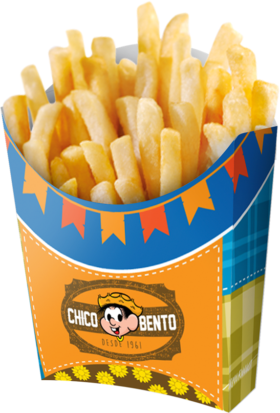 Caixa Para Batata Frita Chico Bento 08 Unidades Festcolor - Batatas Fritas Em Festas (900x900), Png Download