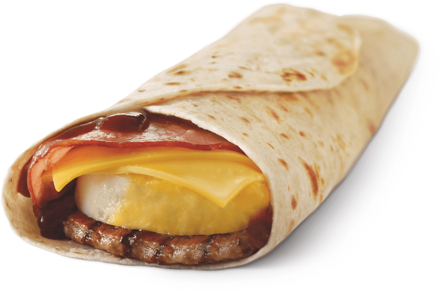 Bbq Brekky Wrap - Chicken Wrap Price Hungry Jacks (1600x1200), Png Download