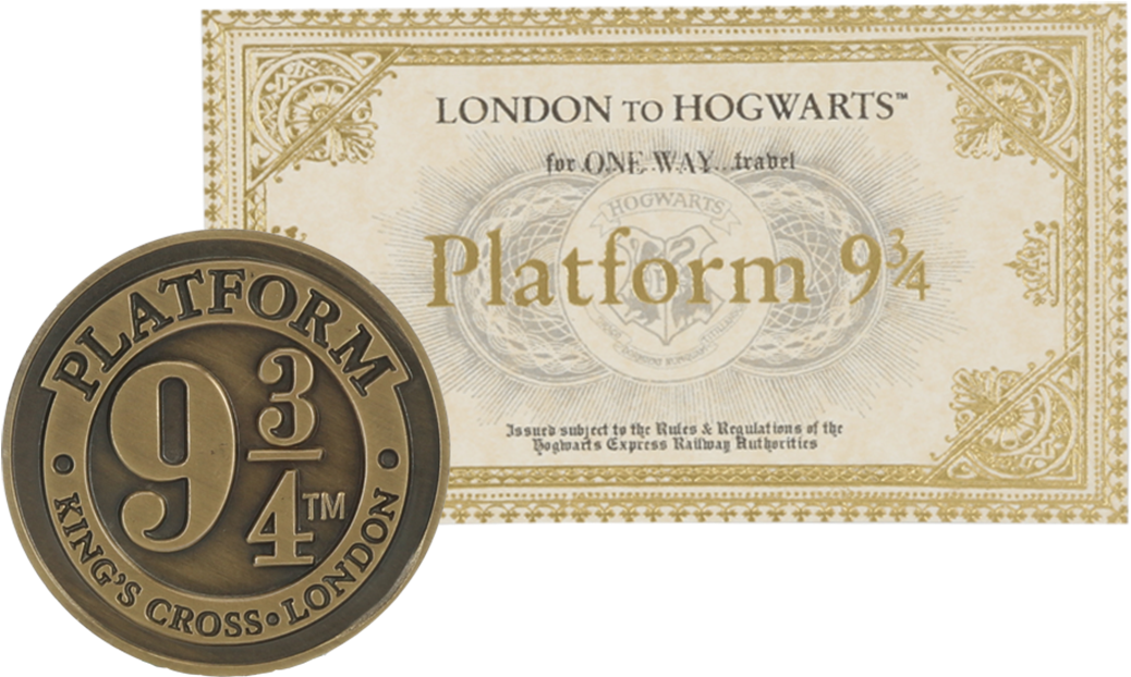 Platform 934 Magnet And Ticket Scaled V=1550047663 - Circle (1055x1200), Png Download