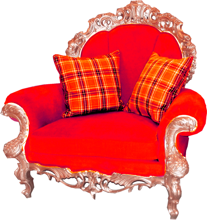 Red Armchair Png Image - Chair (800x790), Png Download