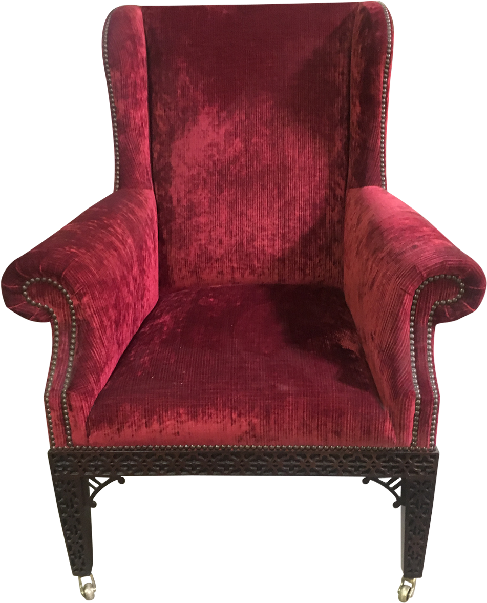 Viyet Red And Pink Baker Chair - Club Chair (1200x1200), Png Download
