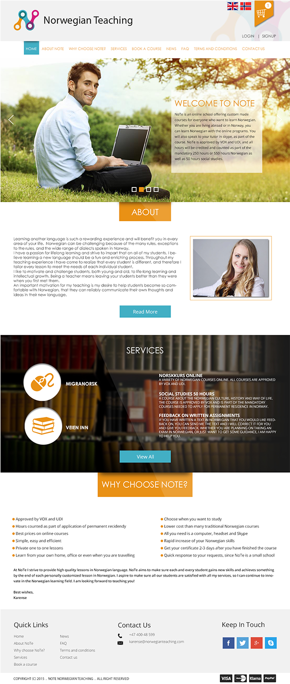 Professional, Serious, Education Web Design For Note - Online Advertising (1500x1400), Png Download