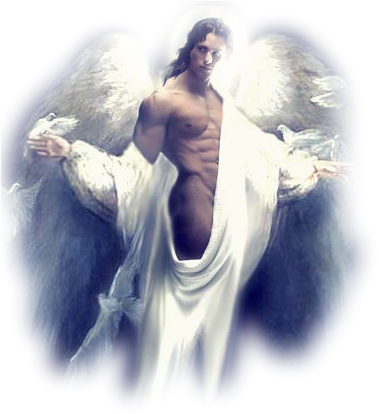 Buizen Engelen Angel Man, Angel Wings, Angels Among - Sexy Male Angels Art (535x700), Png Download