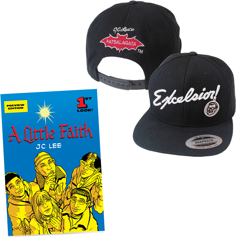 “excelsior” Hat And “a Little Faith” Comic Book By - Baseball Cap (1032x982), Png Download