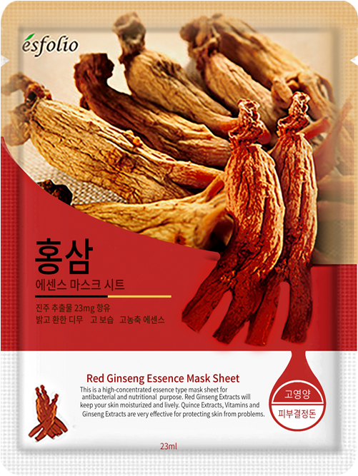 Esfolio Essence Mask Sheet - Ginseng (600x800), Png Download