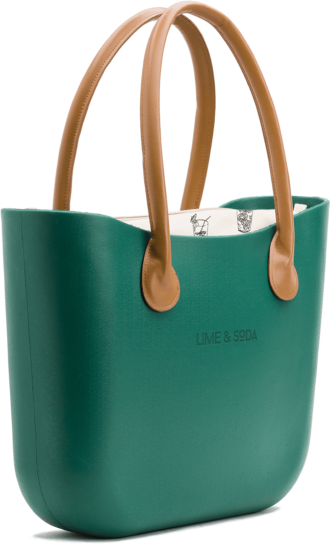 Lime & Soda Bolso Verde Oscuro - Tote Bag (1015x1464), Png Download