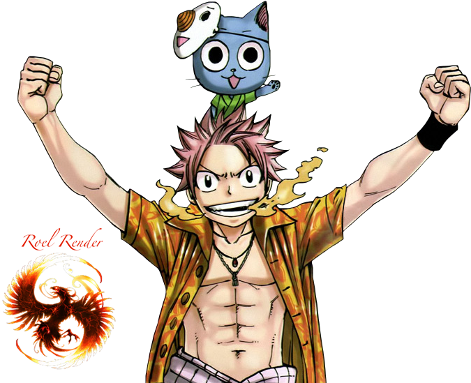 Natsu 2 Photo Natsuhappy2b - Natsu Dragneel (696x561), Png Download