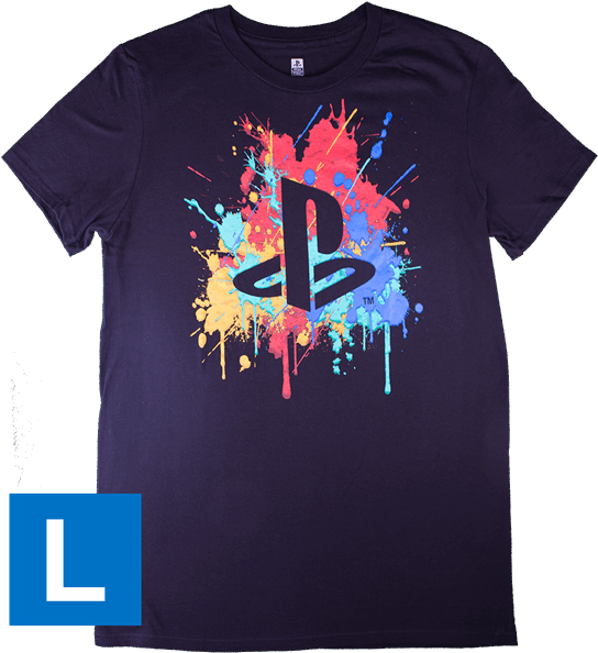 Playstation Paint Splatter Unisex T-shirt - Playstation Now (600x600), Png Download