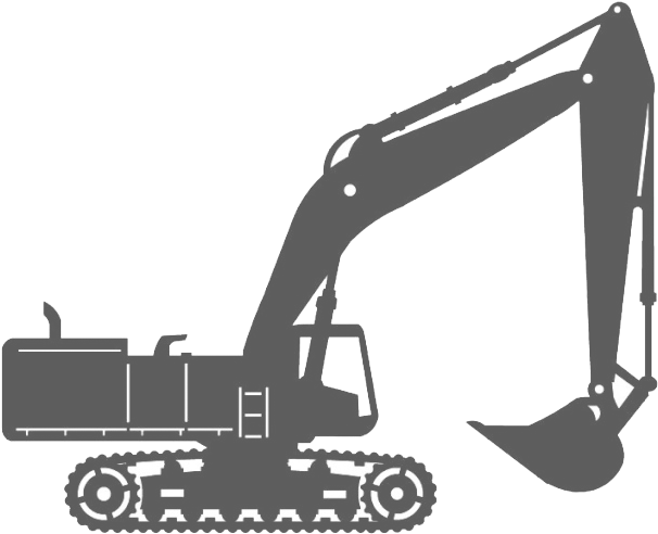 Construction - Construction Vehicles Silhouette (644x532), Png Download