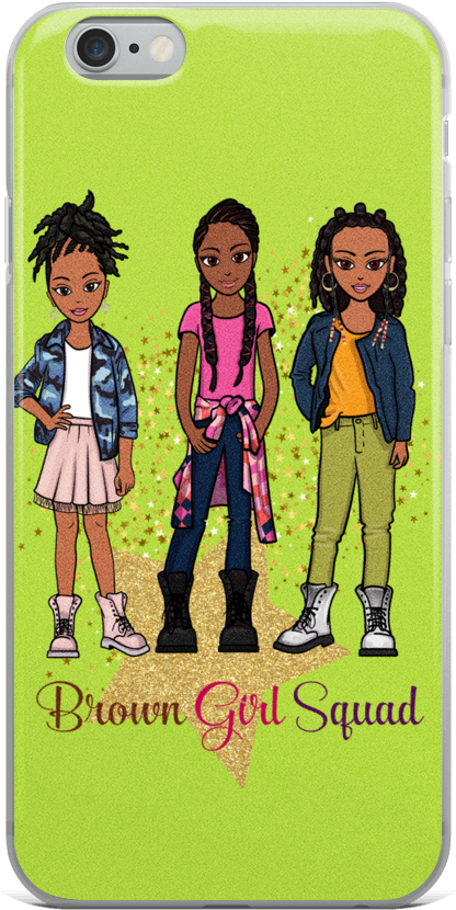 Brown Girl Squad Iphone Case - Iphone (1000x1000), Png Download
