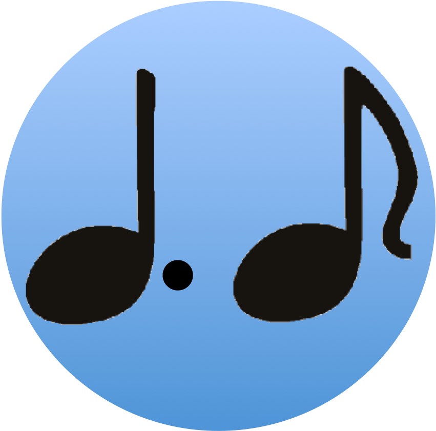 Dotted Quarter Note Clip Art - Circle (906x840), Png Download
