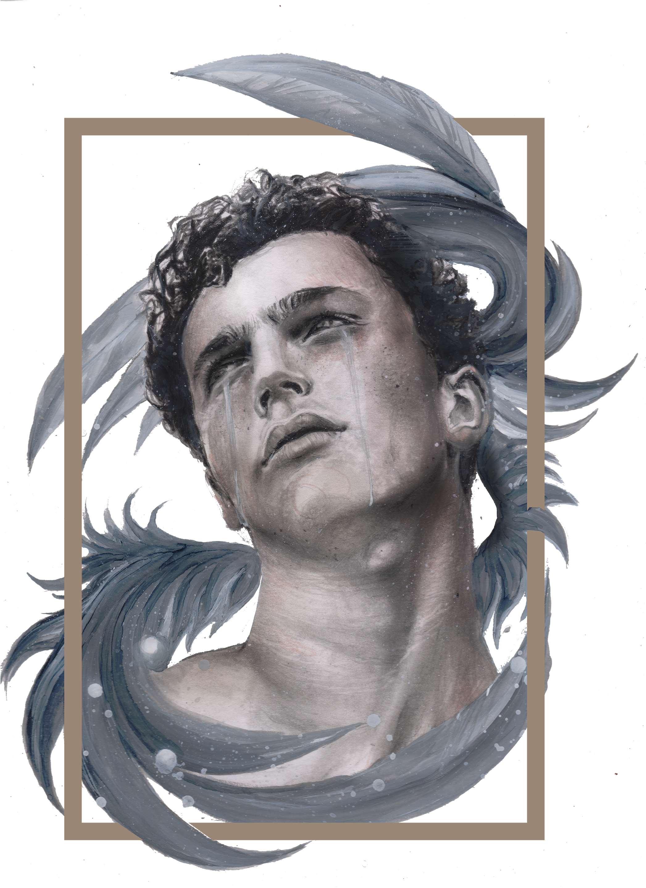Banner Library Library Man Like James Dean Model Nick - Bust (3000x3000), Png Download