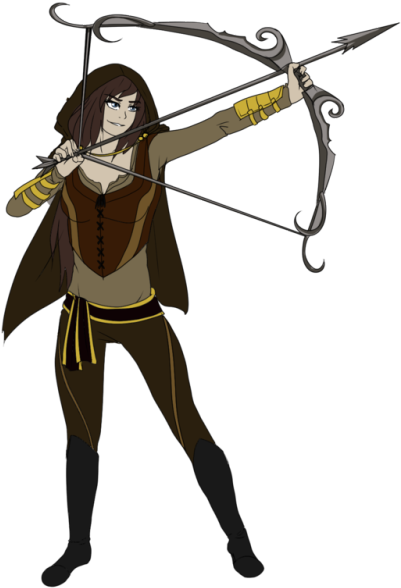 Seen - Disegno Tiro Con L Arco (500x666), Png Download