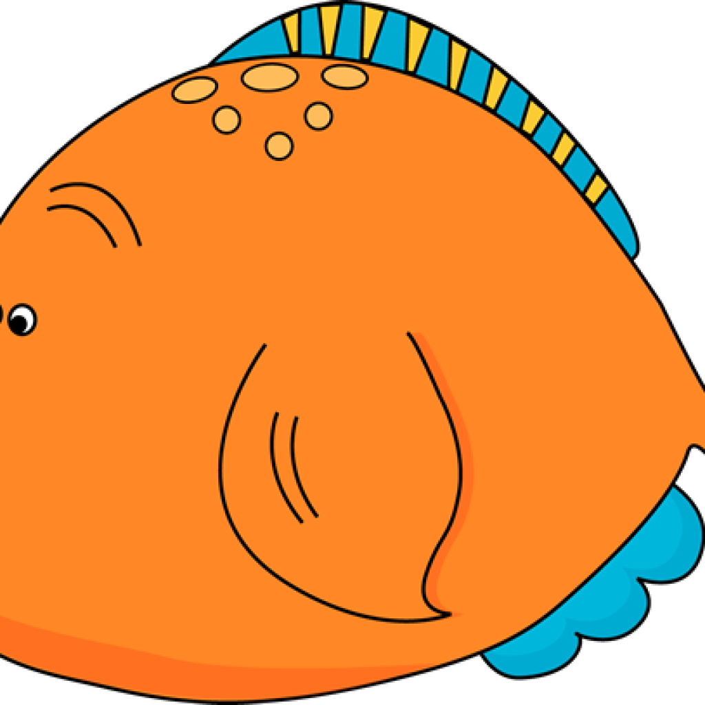 Fish Clipart Images Cute Fish Clip Art Clipart Panda - Orange Fish Clipart (1024x1024), Png Download