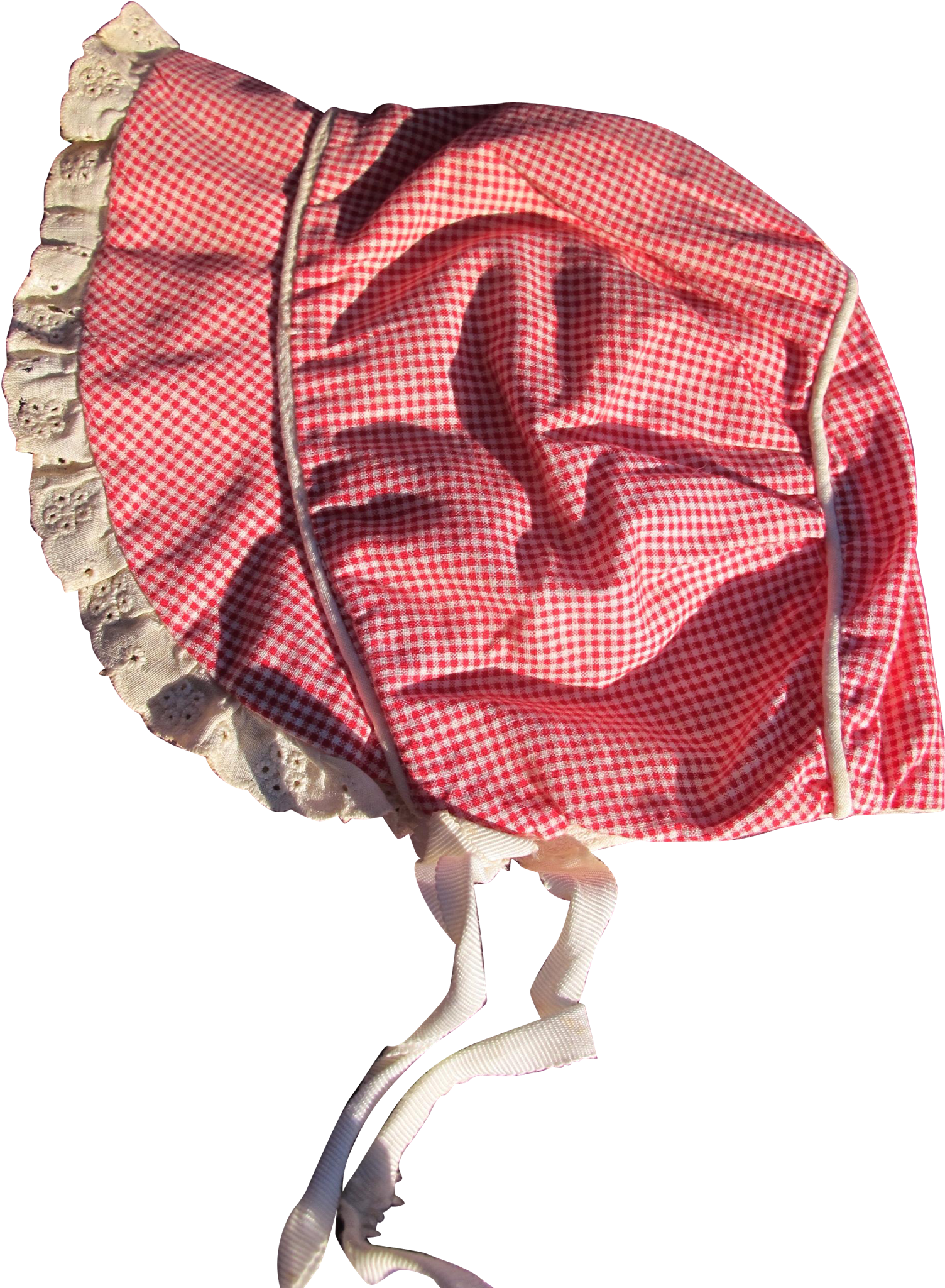 Doll Baby Prairie Red And White Gingham - Tartan (2048x2048), Png Download