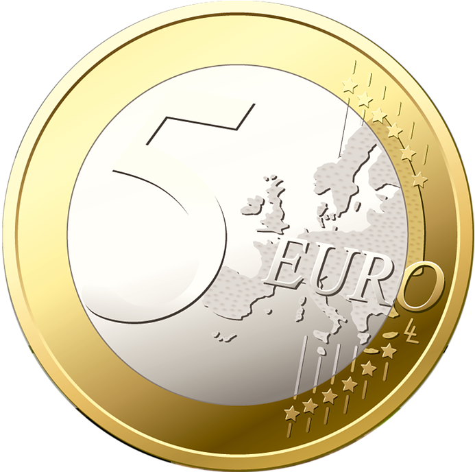 Png Geld Euro Transparent Geld Euro Images - Moneta Italiana 5 Euro (960x687), Png Download