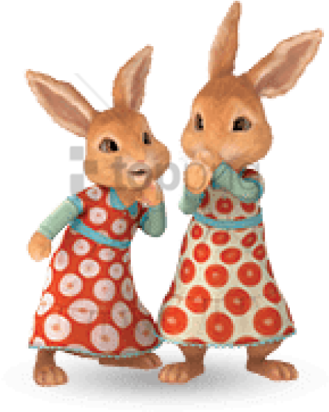 Free Png Download Two Girl Rabbits Png Images Background - Peter Rabbit Flopsy And Mopsy (480x704), Png Download