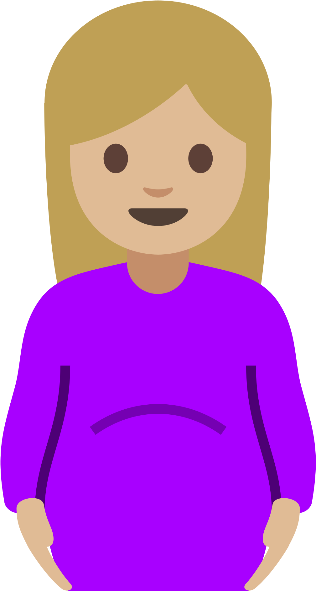 Open - Pregnant Woman Emoji (2000x2000), Png Download