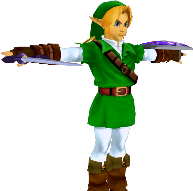 Download Zip Archive - Ssbm Link Model (750x650), Png Download