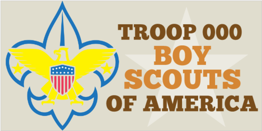 Basic Boy Scouts Of America Troop Number Vinyl Banner - Pregadores Da Palavra De Deus (560x560), Png Download